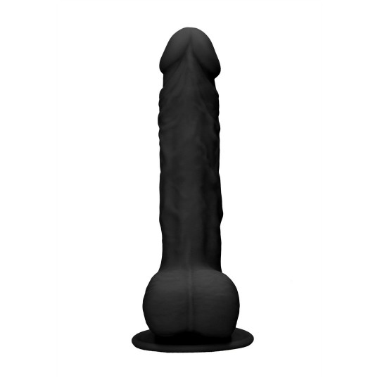 SILICONE DILDO WITH BALLS - 9 / 24 CM