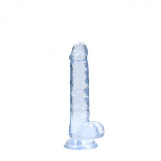 REALISTIC DILDO WITH BALLS - 7 / 17 CM