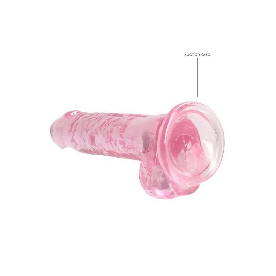 REALISTIC DILDO WITH BALLS - 7 / 18 CM