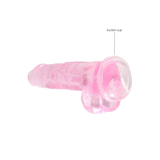 REALISTIC DILDO WITH BALLS - 8 / 21 CM