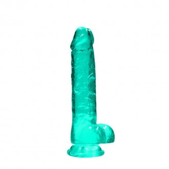 REALISTIC DILDO WITH BALLS - 8 / 21 CM