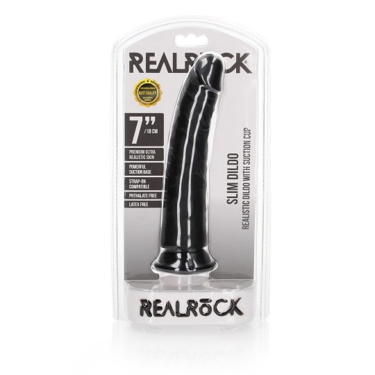 SLIM REALISTIC DILDO WITH SUCTION CUP - 7 / 18 CM