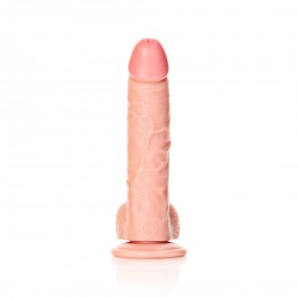 CURVED REALISTIC DILDO WITH BALLS AND SUCTION CUP - 8 / 20,5 CM