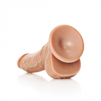 CURVED REALISTIC DILDO WITH BALLS AND SUCTION CUP - 8 / 20,5 CM