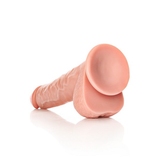 STRAIGHT REALISTIC DILDO WITH BALLS AND SUCTION CUP - 12 / 30,5 CM