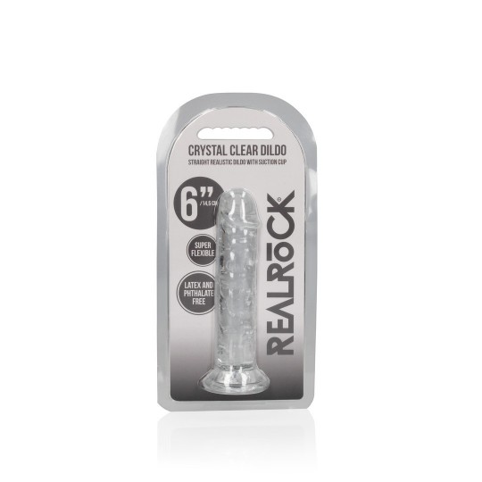 STRAIGHT REALISTIC DILDO WITH SUCTION CUP - 6&#039; / 14,5