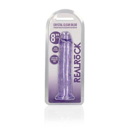 STRAIGHT REALISTIC DILDO WITH SUCTION CUP - 8&#039; / 20