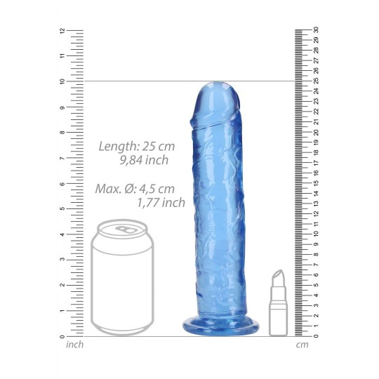 STRAIGHT REALISTIC DILDO WITH SUCTION CUP - 9&#039; / 23