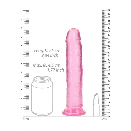 STRAIGHT REALISTIC DILDO WITH SUCTION CUP - 9&#039; / 23