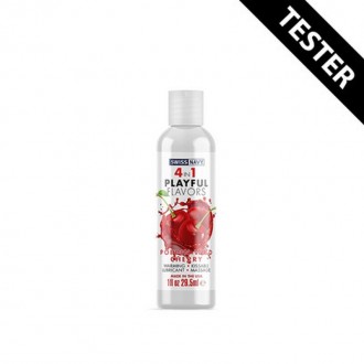 4 IN 1 LUBRICANT WITH POPPIN WILD CHERRY FLAVOR - 1 FL OZ / 30 ML - TESTER