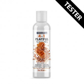 4 IN 1 LUBRICANT WITH SALTED CARAMEL DELIGHT - 1 FL OZ / 30 ML -TESTER