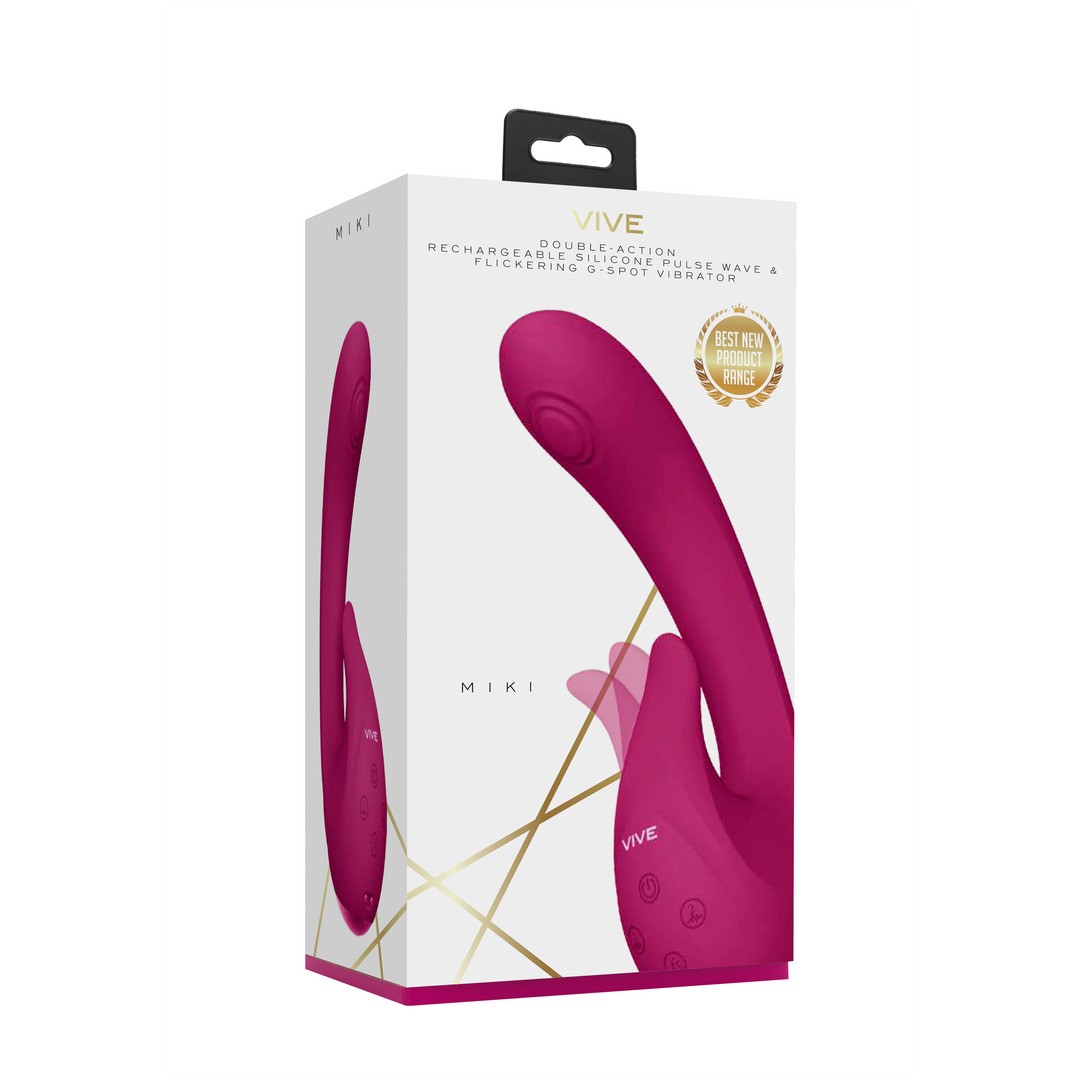 MIKI - PULSE WAVE  FLICKERING G-SPOT VIBRATOR - PINK