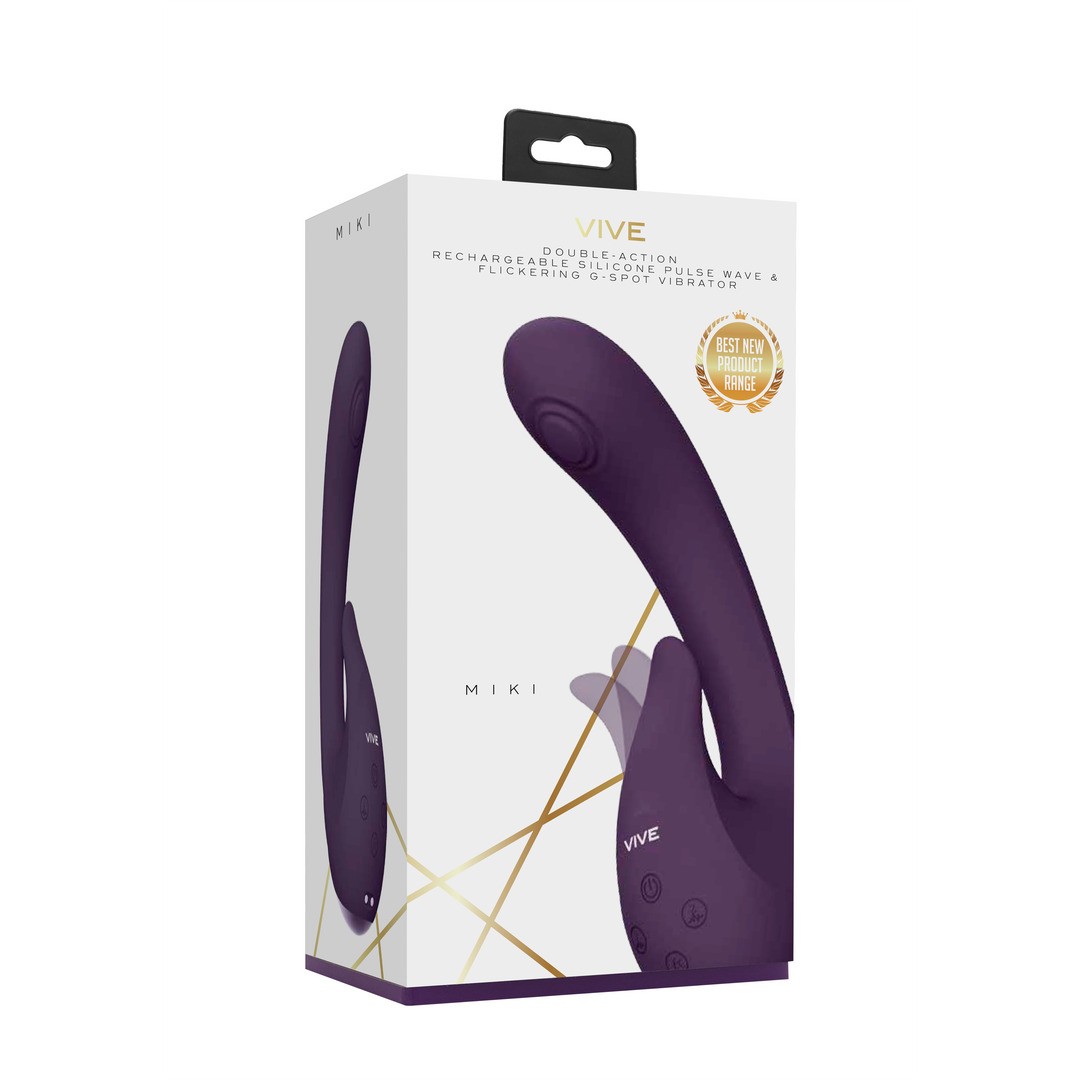 MIKI - PULSE WAVE  FLICKERING G-SPOT VIBRATOR - PURPLE