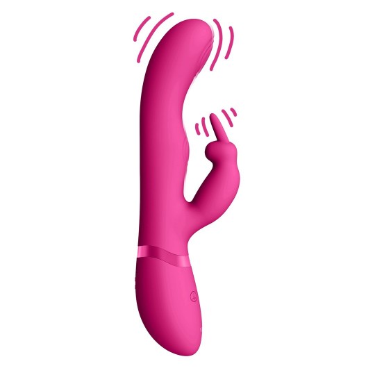 MAY - DUAL PULSE-WAVE  VIBRATING C-SPOT  G-SPOT RABBIT - PINK