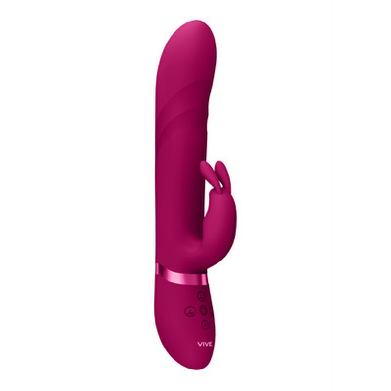 NARI - VIBRATING AND ROTATING BEADS, G-SPOT RABBIT - PINK