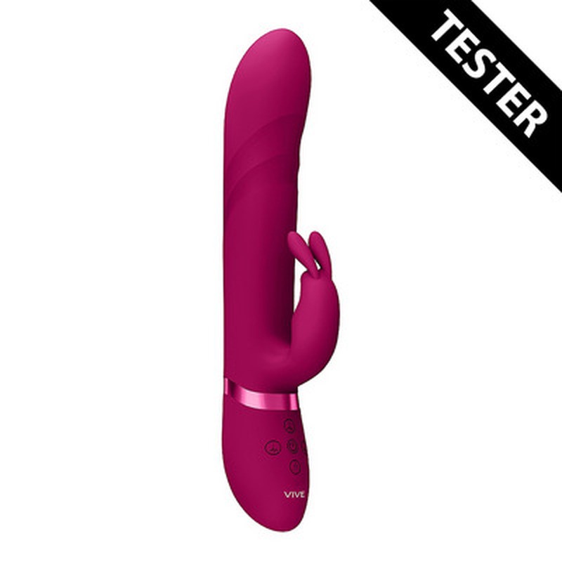 NARI - VIBRATING AND ROTATING BEADS, G-SPOT RABBIT - PINK - TESTER