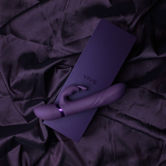 NARI - VIBRATING AND ROTATING BEADS, G-SPOT RABBIT - PURPLE