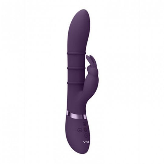 SORA - UP  DOWN STIMULATING RINGS, VIBRATING G-SPOT RABBIT - PURPLE