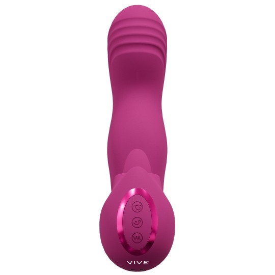 YUMI - TRIPLE MOTOR G-SPOT FINGER MOTION VIBRATOR AND FLICKERING TONGUE STIMULATOR - PINK