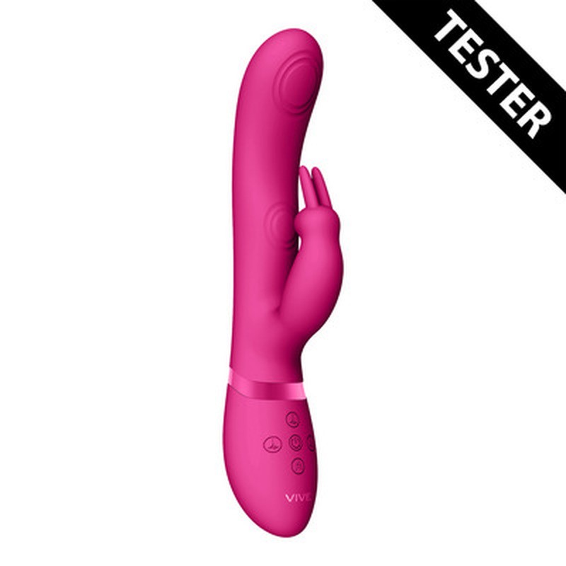 MAY - DUAL PULSE-WAVE  VIBRATING C-SPOT  G-SPOT RABBIT - PINK - TESTER