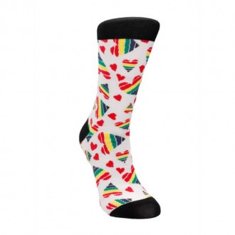 HAPPY HEARTS SOCKS - US SIZE 8-12 / EU SIZE 42-46