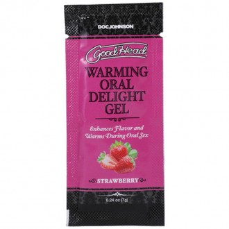 WARMING ORAL DELIGHT GEL - STRAWBERRY - BULK REFILL - 48 PIECES - 0.24 OZ / 7 GR