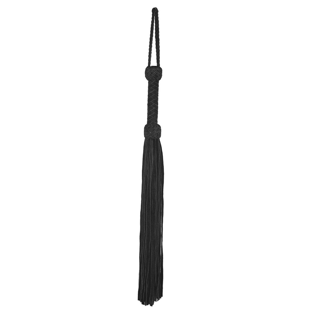 LEATHER SUEDE FLOGGER - BLACK