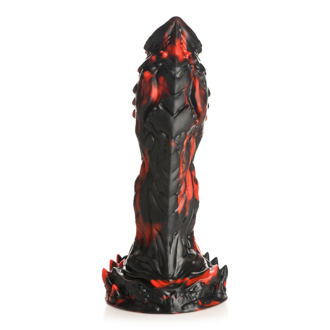 GRIM REAPER - SILICONE DILDO - RED/BLACK