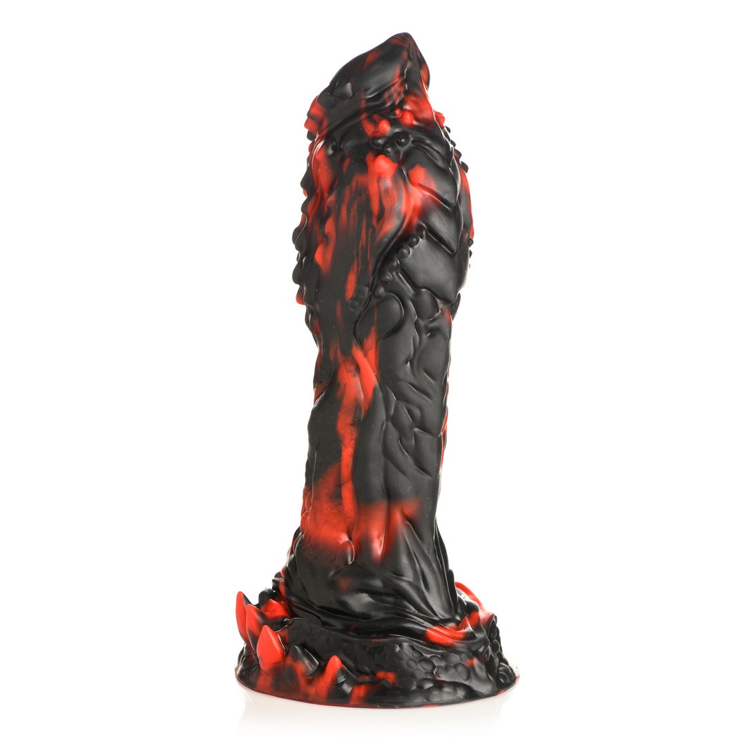 GRIM REAPER - SILICONE DILDO - RED/BLACK