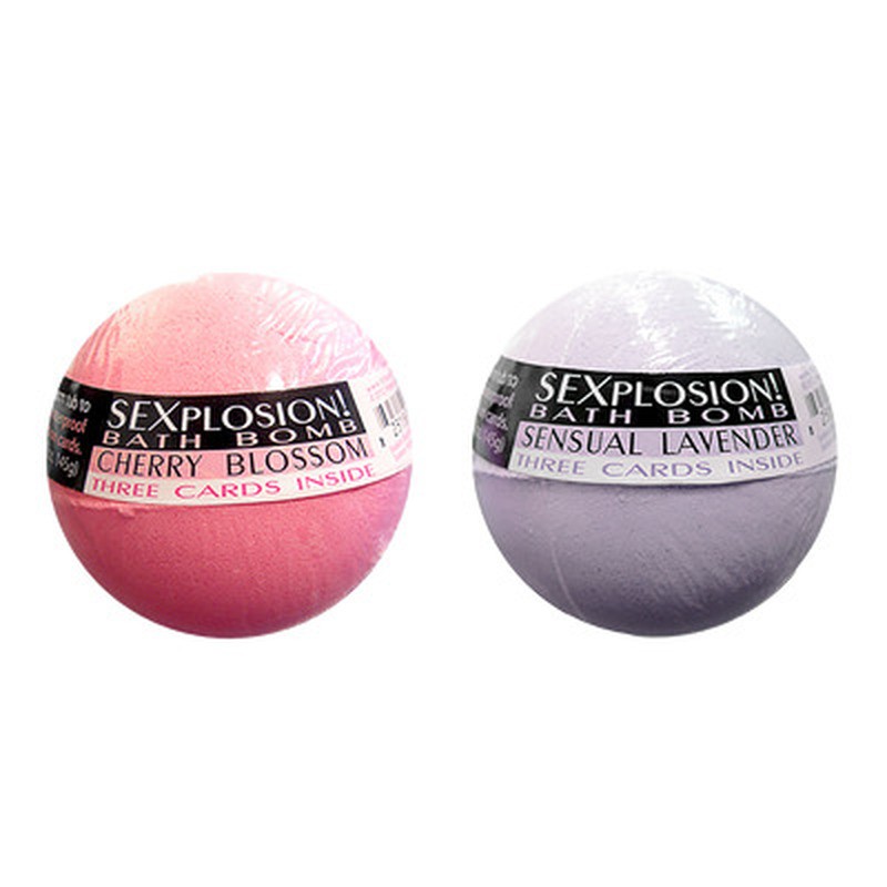 SEXPLOSION! BATH BOMBS (6 BOMBS IN 3 SCENTS, NO DISPLAY)