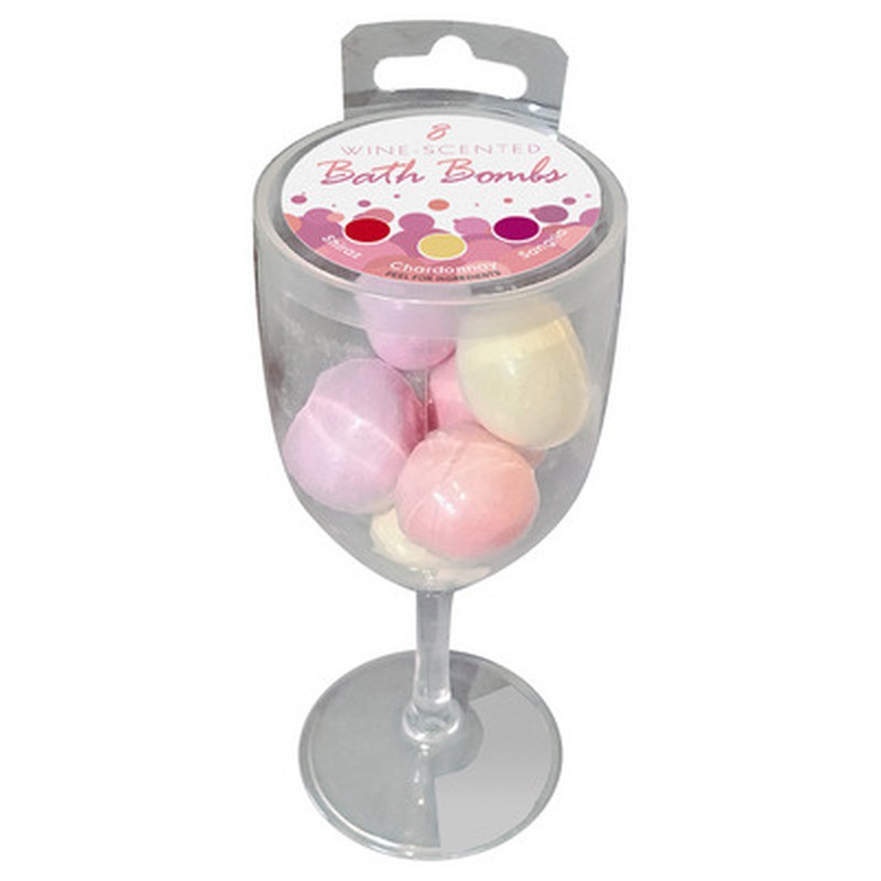 WINE SCENTED BATH BOMBS (8 PC)