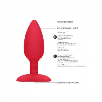 GLOW - HEATING ANAL BUTT PLUG