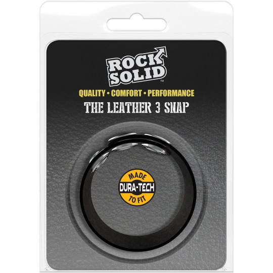 THE LEATHER 3 SNAP - LEATHER COCKRING