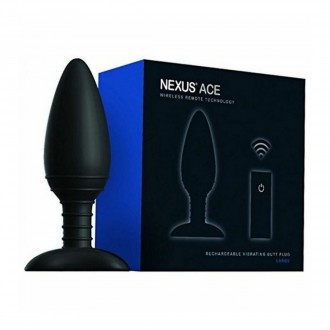 ACE LARGE - VIBRATING BUTT PLUG WITH REMOTE CONTROL