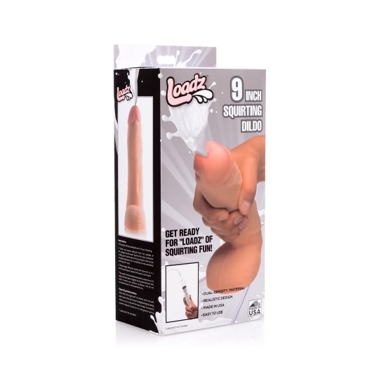 REALISTIC DUAL DENSITY SQUIRTING DILDO - 7 / 18 CM