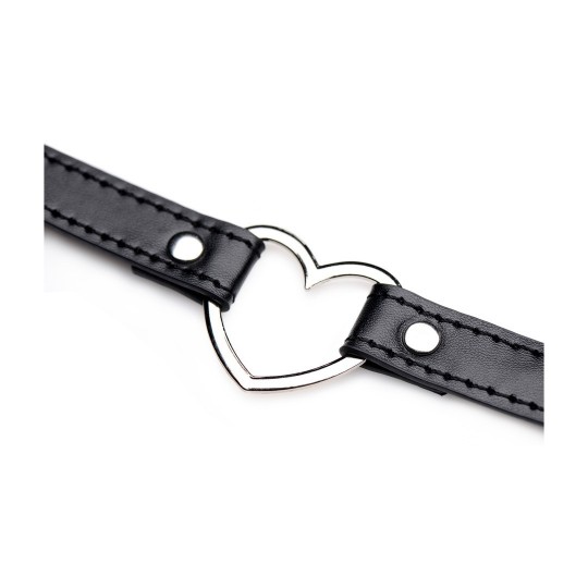 DARK HEART - CHROME HEART BLACK CHOKER