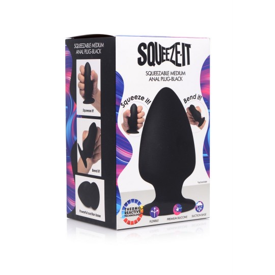 SQUEEZABLE ANAL PLUG - MEDIUM