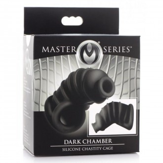 DARK CHAMBER - SILICONE CHASTITY CAGE