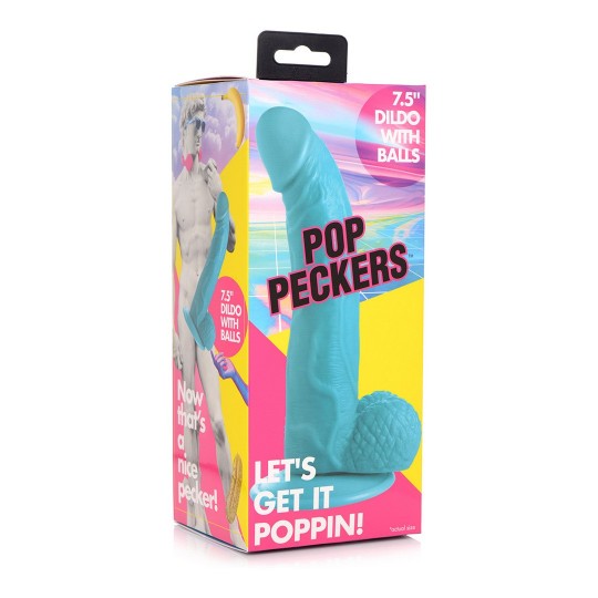 POP - DILDO WITH BALLS - 7.5 / 19 CM