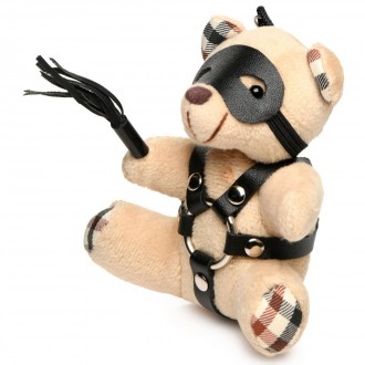 BDSM TEDDY BEAR KEYCHAIN - TAN