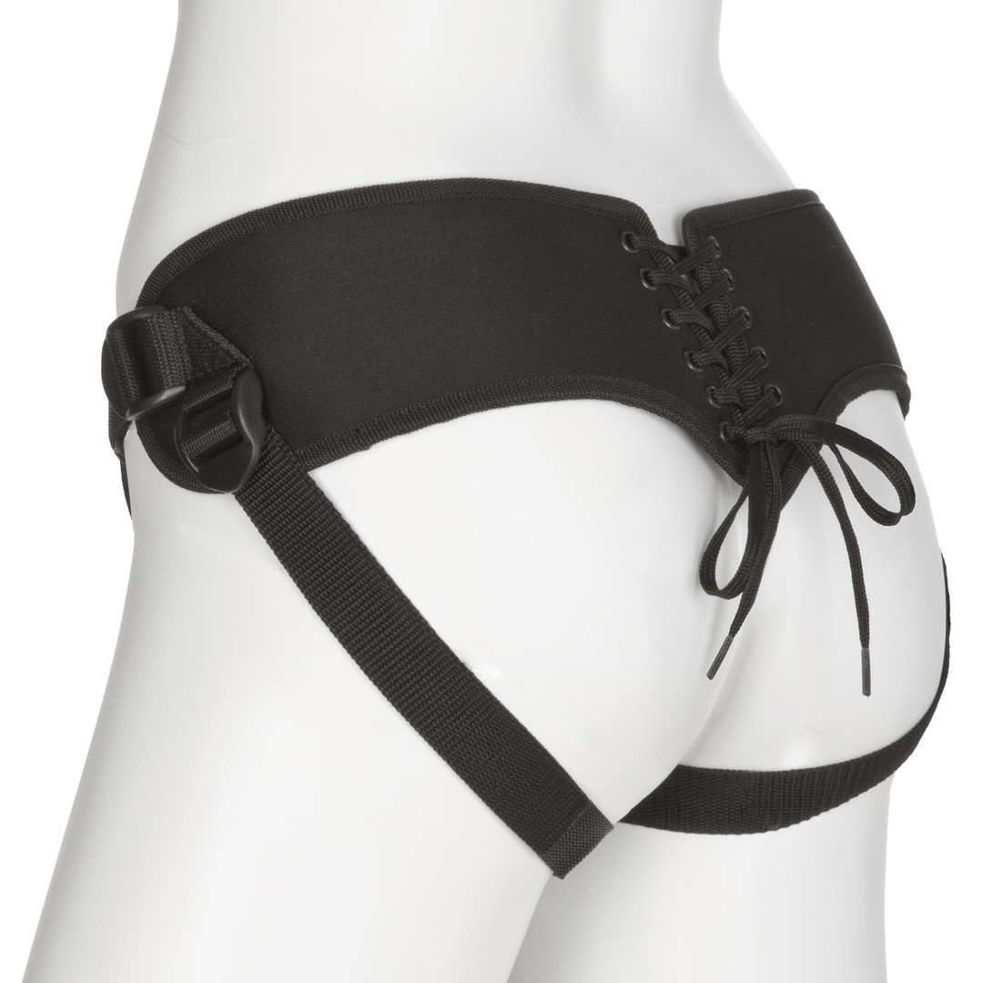 PLATINUM CORSET HARNESS WITH PLUG