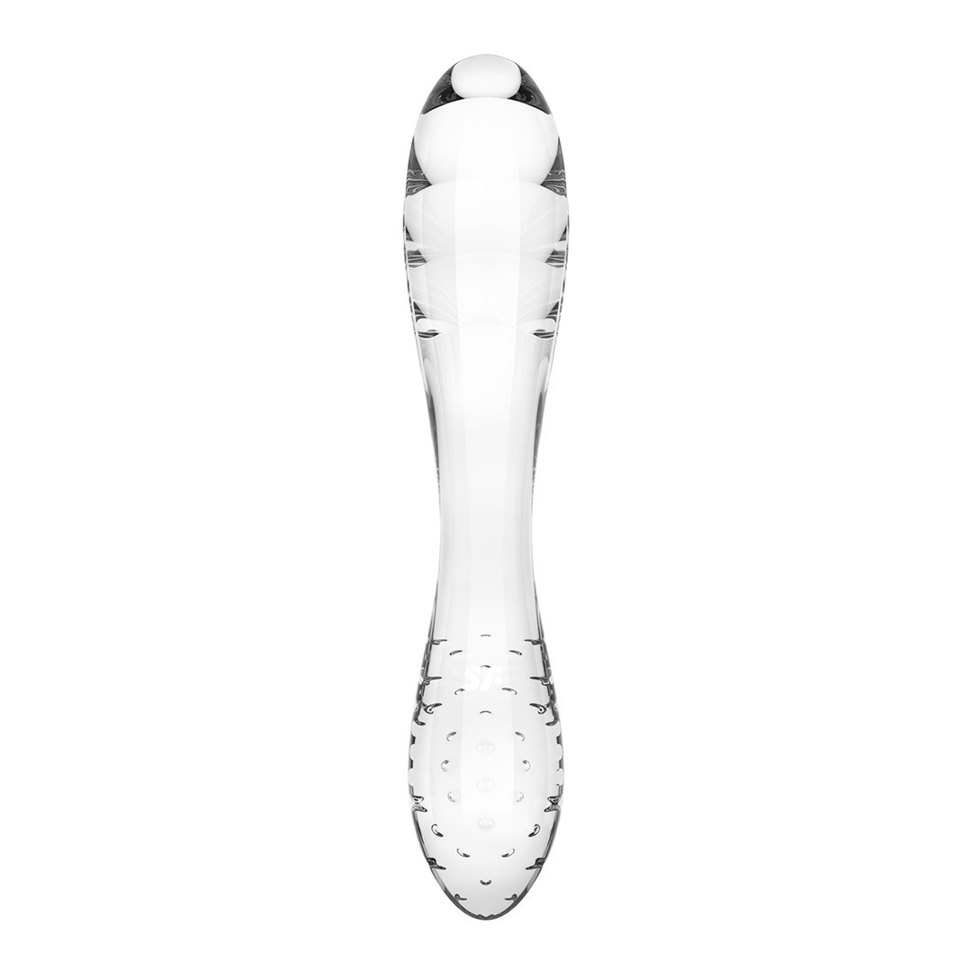 DAZZLING CRYSTAL 1 - GLASS DILDO - TRANSPARENT