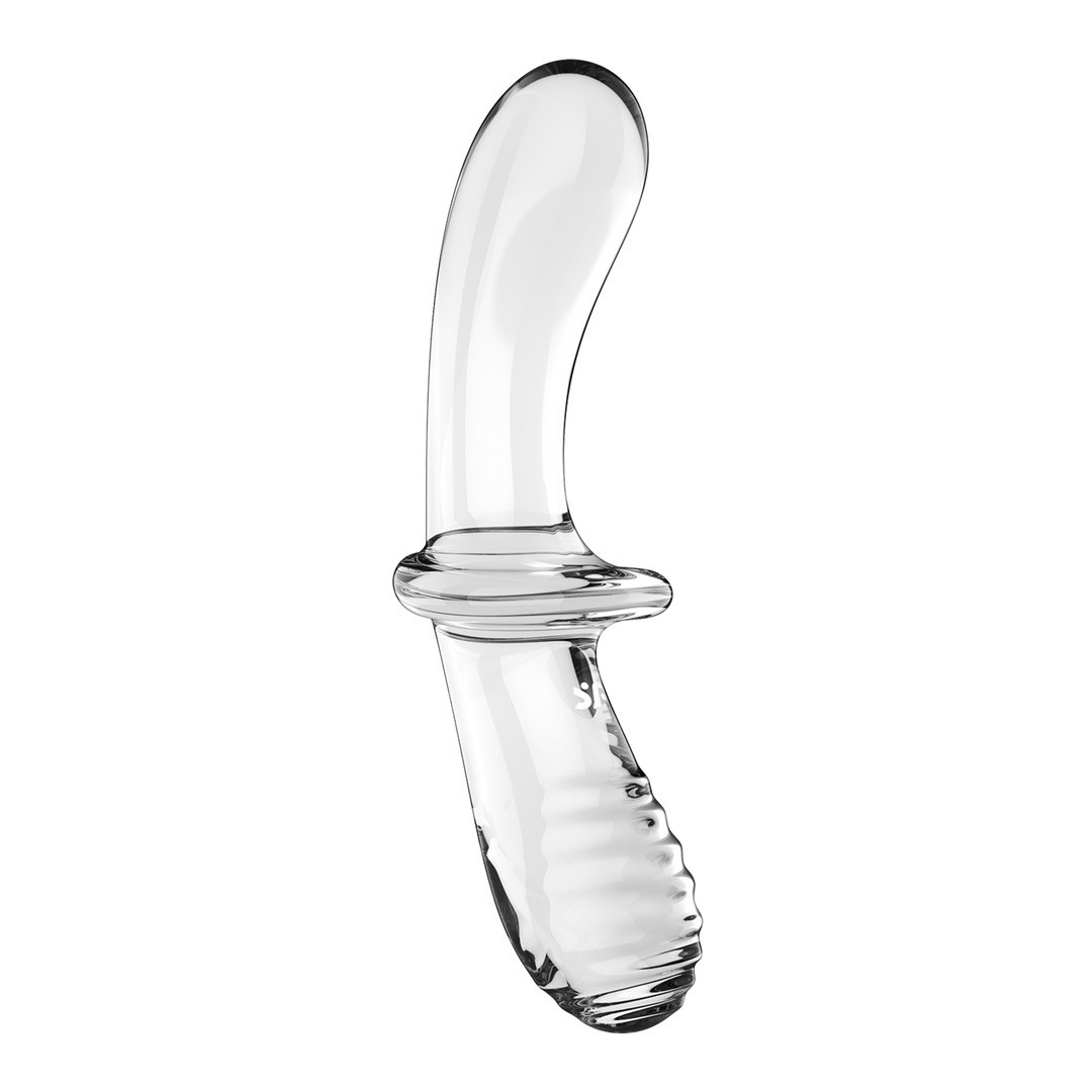 GODE EN VERRE DOUBLE CRYSTAL TRANSPARENT SATISFYER