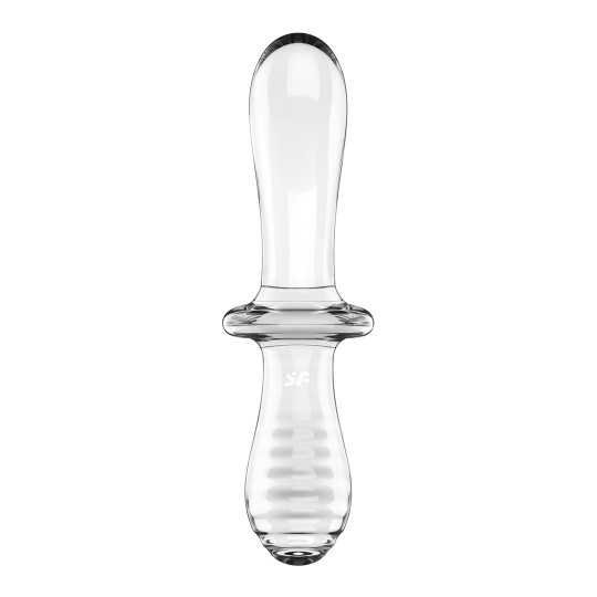 DILDO DE CRISTAL DOUBLE CRYSTAL TRANSPARENTE SATISFYER