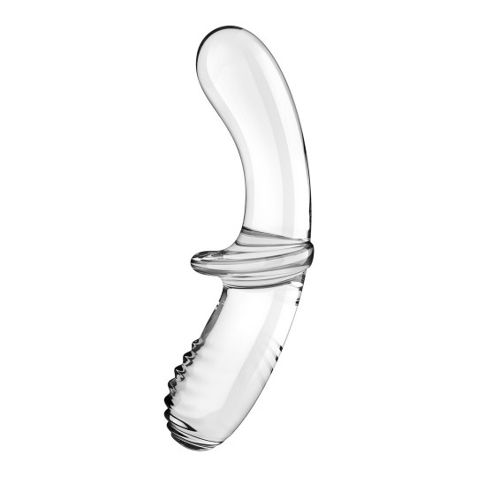 DILDO DE CRISTAL DOUBLE CRYSTAL TRANSPARENTE SATISFYER