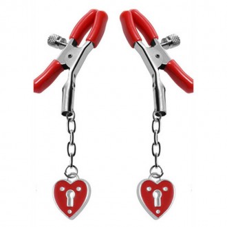 CHARMED HEART PADLOCK - NIPPLE CLAMPS