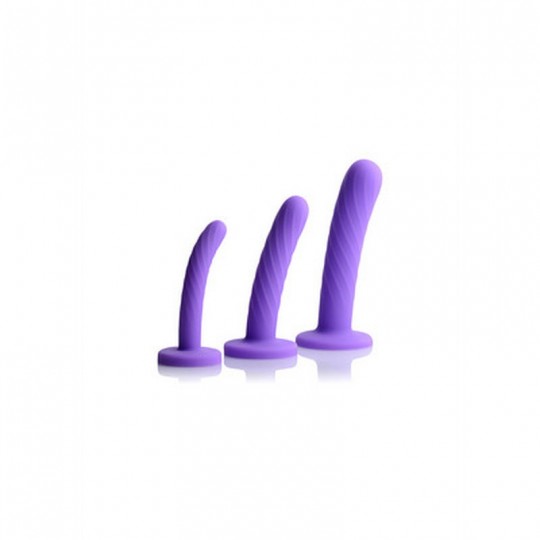 TRI-PLAY - 3-PIECE SILICONE DILDO SET