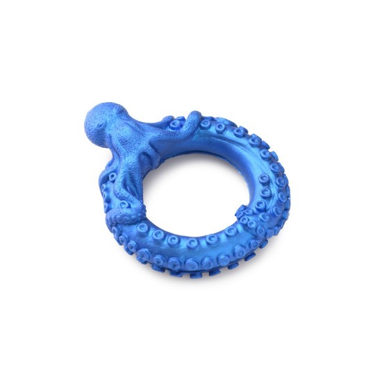 POSEIDON&#039;S OCTO-RING - SILICONE COCK RING - BLUE