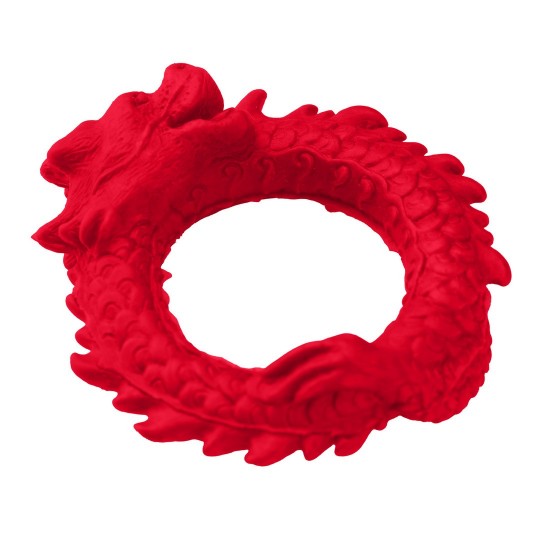 RISE OF THE DRAGON - SILICONE COCK RING - RED