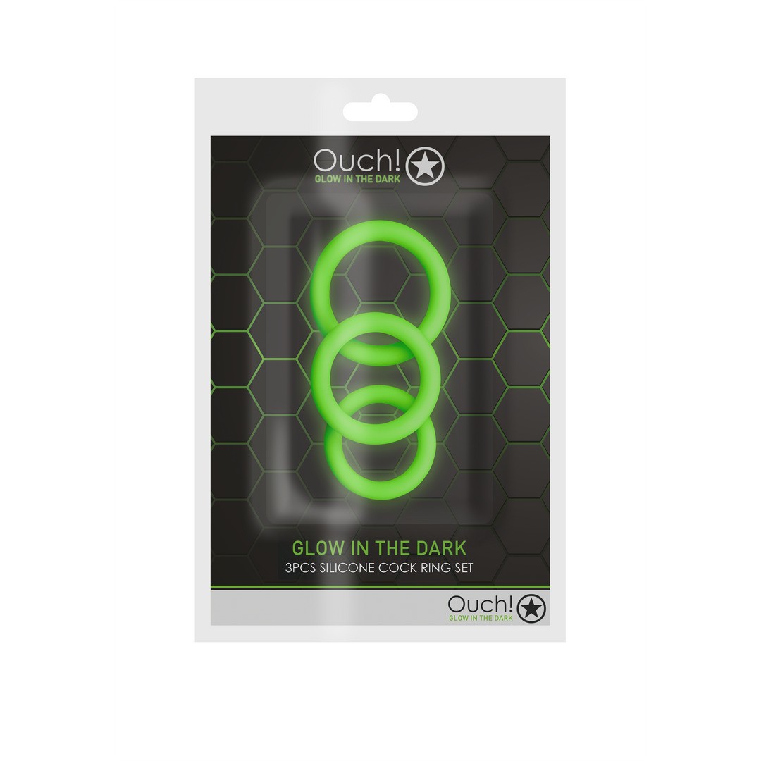 COCKRING SET - GLOW IN THE DARK - 3 PIECES